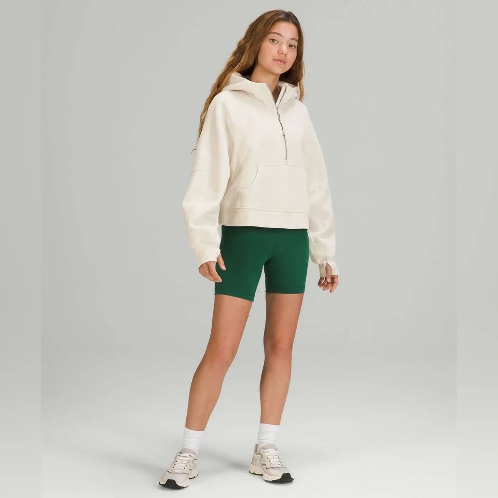SOLD Lululemon Scuba Oversized Half-Zip Hoodie in White Opal Size M/L - Picture 5 of 8